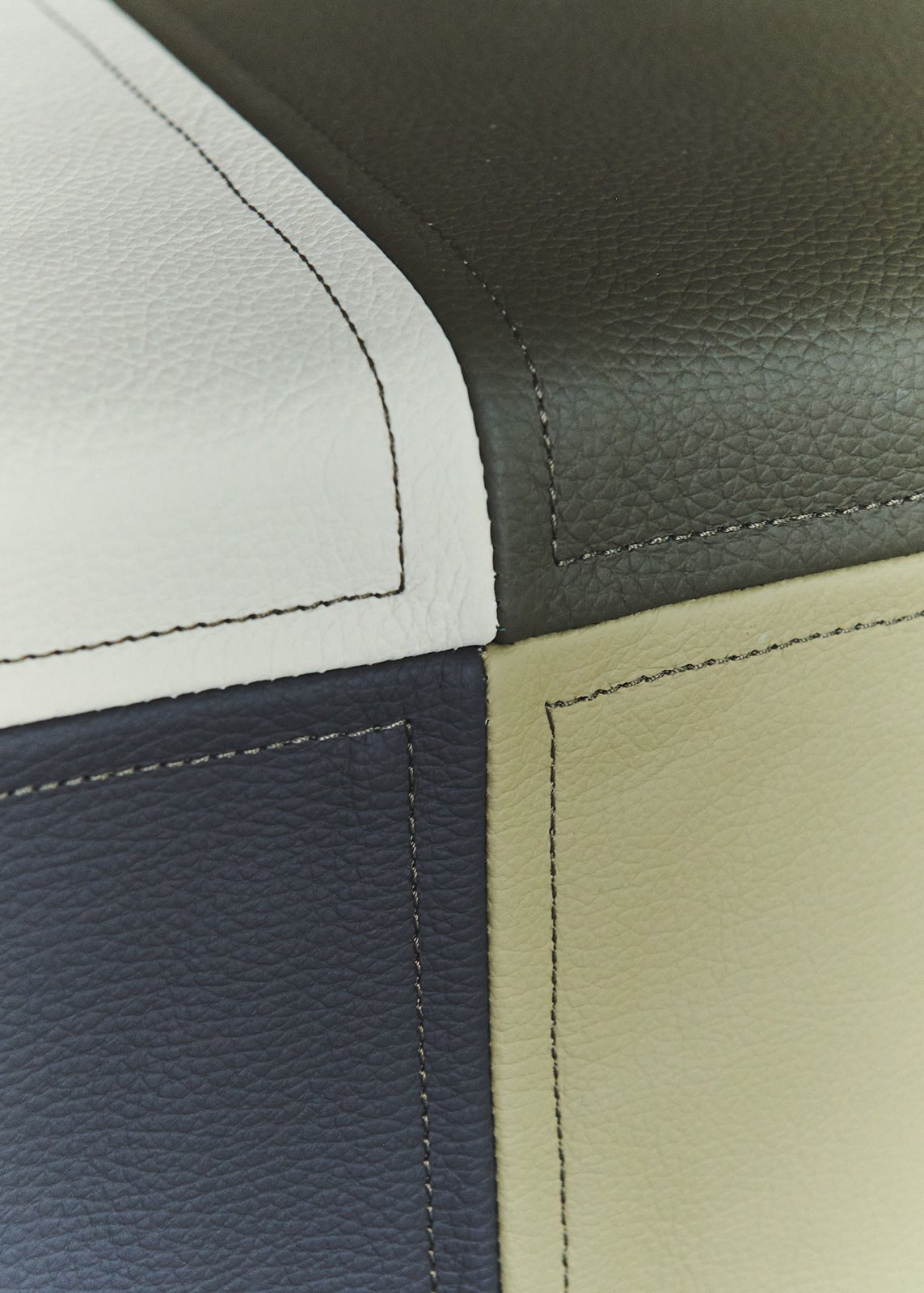 Lærke Ryom’s leather counter, detail. Photo Armin Tehrani